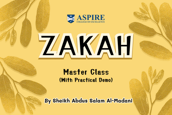 Zakah Master Class (with Practical Demo)